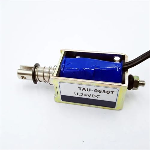 Électroaimant 12V 24V push-pull course 10mm solénoïde TAU0630T à force 1kg réglable