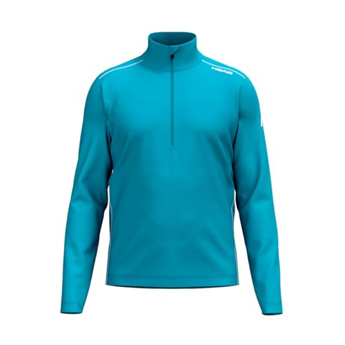 Il RACE MIDLAYER da uomo è realizzato in un morbido tessuto elasticizzato misto poliestere ed elastan, pettinato e spazzolato per garantire calore e comfort in montagna o in città.﻿