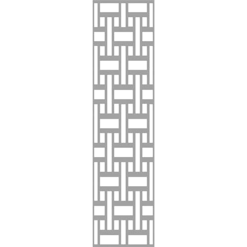 Image of 11 3 /8 inchW x 47 3 /8 inchH x 3 /8 inchT Denton Decorative Fretwork Wall Panels in Architectural Grade PVC