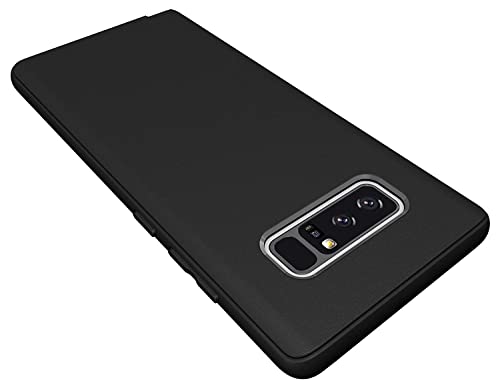 Image of Mobile Back Cover Case for Samsung Galaxy Note 8 (Silicone Case|CameraProtection|Black SC1510)