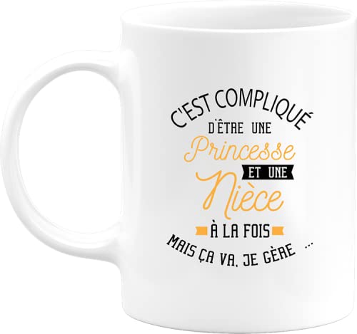 Otshirt Mug princesse et nièce | Imprimé en France, cadeau humour anniversaire original rigolo humoristique Cover