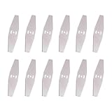 KLINNA 12 Stück Rasentrimmer Ersatzklingen aus Metall,Langlebiges Trimmer Messer Zubehör, Rasenmäher Zubehör Metallmesser Set für Rasenschneiden Rasenpflege Auffahrt und Garten