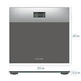 Salter Digital Bathroom Scale – Easy Read LCD Display, 180 kg/ 28 st Capacity, Instant Read Step On Activation, Battery Included, Neat Storage, 15 Year Guarantee, Two Tone Design, Silver/Grey - Image 6