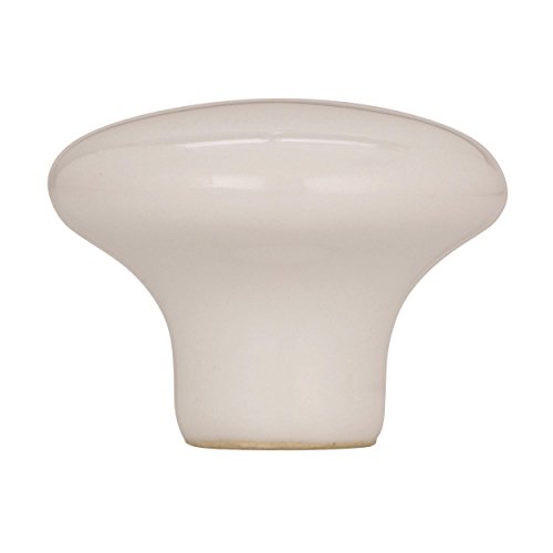 Amerock | Cabinet Knob | White | 1-1/2 Inch (38 Mm) Diameter | Everyday Heritage | 1 Pack | Drawer Knob | Cabinet Hardware #TOP2