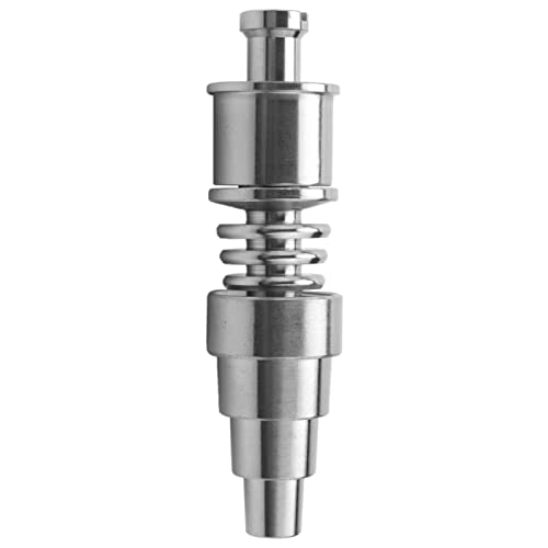 Dasertoe Clavo de Titanio con Tapa de Carburador para Enail - HíBrido de Cuarzo/Titanio Universal Macho Hembra - Bobina de 20 Mm - 10 Mm 14 Mm 18 Mm Cover