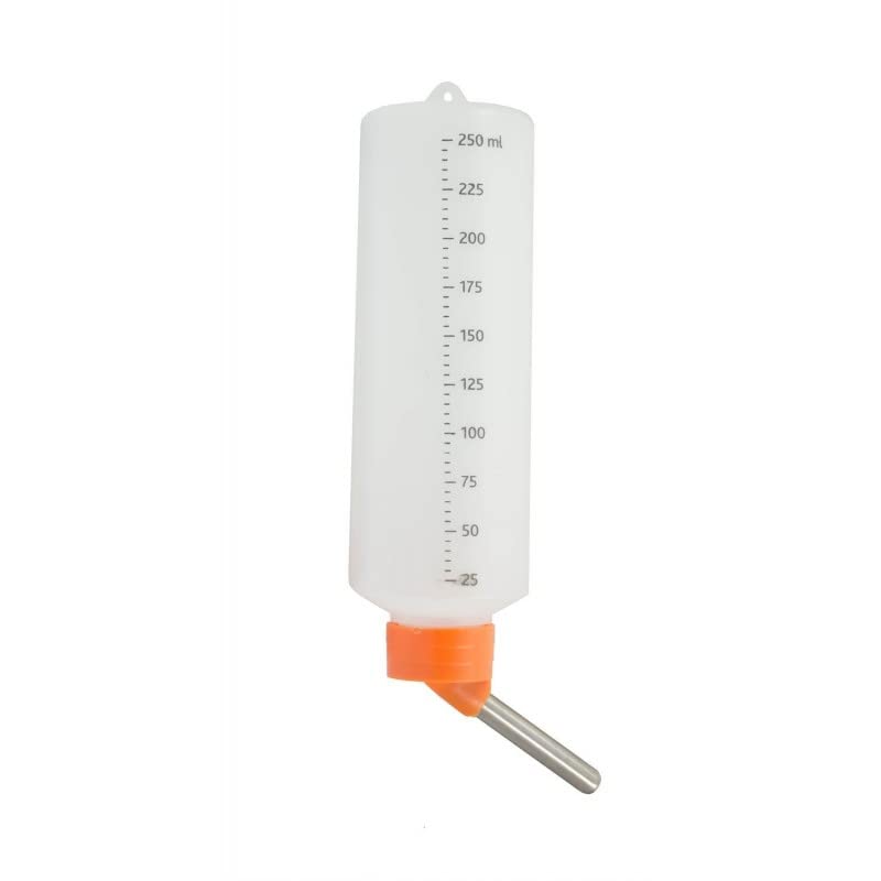 Biberon rongeurs 250ml anti-goutte avec pipette inox lot de 3