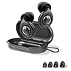 Ear Plugs for Sleep, Noise Cancelling 32dB Soft and Reusable Silicone Earplugs with Noise Reduction Ear Tips Set - 8 Tips in 4 Sizes (XS, S, M, L) - Neutral Black Box
