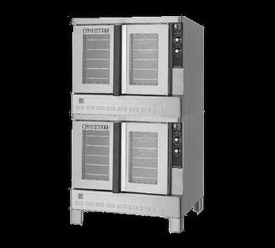 Blodgett ZEPH-200-G DBL Convection Oven, Gas, Deep/Bakery Size, Porcelain Interior, Stainless Steel Exterior, 2 Decks, 5 Pan Capacity, Per Compartment