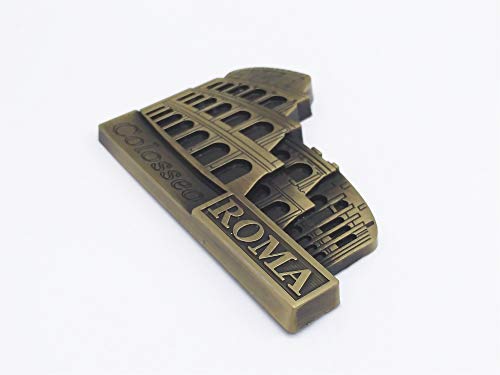 Imán Decorativo Metal Roma Coliseo 3D 7x6 cm miniatura 4