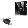BoxWave Smart Gadget Compatible with HiFi Walker Z6 Pro – AllReader SD Card Reader, microSD Card Reader SD Compact USB – Jet Black