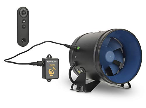Terrabloom Ecmf-100-R, Quiet 4" Inline Duct Fan With Wireless Remote Speed Controller, Air Tight Metal Casing, Energy Efficient Ec Motor. Heating And Cooling Booster And Exhaust Blower For Growing #TOP6
