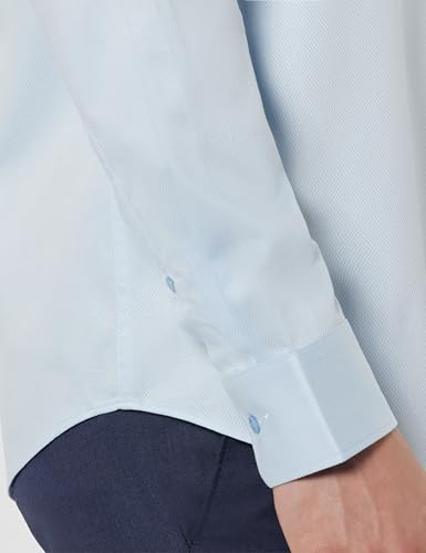 Image of Blackberrys Men Slim Fit Formal Shirt | Premium Cotton Blend | Solid Pattern| Lightweight & Breathable | Wrinkle-Resistant | Office & Business Wear