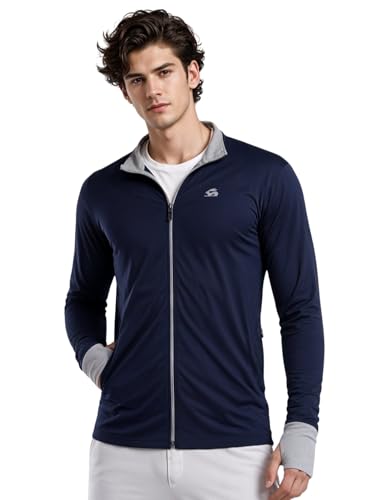Image of ADRO Sunscreen Jacket for Men UV Sun Advanced Protection Running Jackets For Mens Biker Jackets with Zipper Sports jacket for men