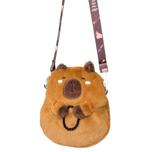 ショルダーバッグを下げたハイイロオオカミさん Oxxggkao] クリエイティブな動物のぬいぐるみショルダーバッグ