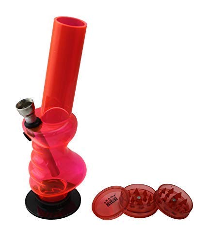 ARL Group Le Bazaar Shop Bong, Bang, Wasserpfeife aus Acryl, Grün, 32 cm + 1 Grinder Grinder für Gewürze, 4-teilig… – Bild 7