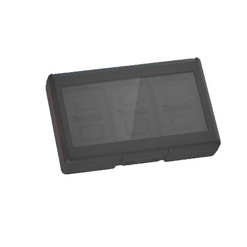 ゲームカートリッジ収納ボックス、For Switch 2本体、ポータブル収納容器、For Switch 2ゲーム機24 in 1ゲームカートリッジアクセサリーに適しています。1pcs (black)