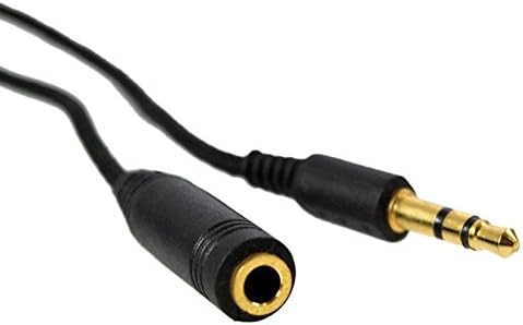 1m 2m 3m Braided Audio Extension Cable 3.5mm Male Female for Samsung iPhone iPad, Headphones Tablets (2 metre)