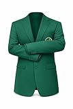 ADS Fashion Jackets Green Golf Coat for Men | Classic Lightweight Golf Blazer with Breathable Lining |Green Jacket Men Refined for Tournament