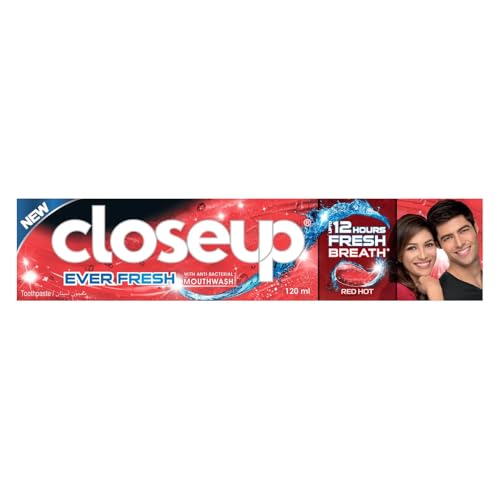 Closeup Ever Fresh Red Hot Gel Toothpaste with Anti Bacterial Mouthwash 120 ml
