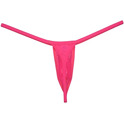 OROCOJUCO Men's Slim Pouch Thong T-Back Underwear Jacquard String Mini Coverage Tanga3