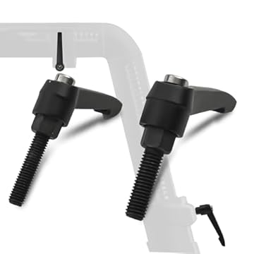 Leva di regolazione dell'altezza della sella per cyclette Peloton, 2 pezzi, accessori regolabili in lega con impugnatura a L