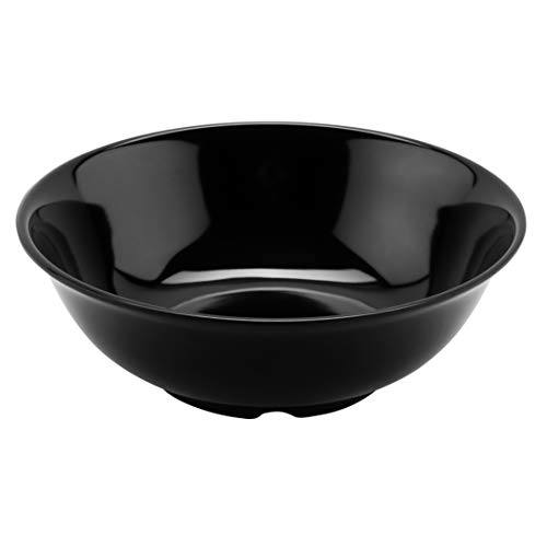 GET M 811 BK Round Melamine Serving Bowl 1 Quart Black Set of 12