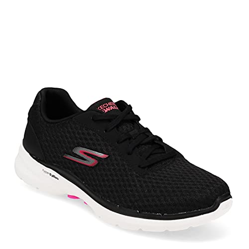 Skechers Performance Women's GO Walk 6 - Iconic Vision, Black/Hot Pink, 6