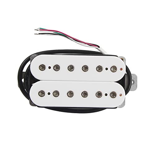 FLEOR Guitar Humbucker Pickups Double Coil Neck Pickup for Electric Guitar Pickup-White - Image 3