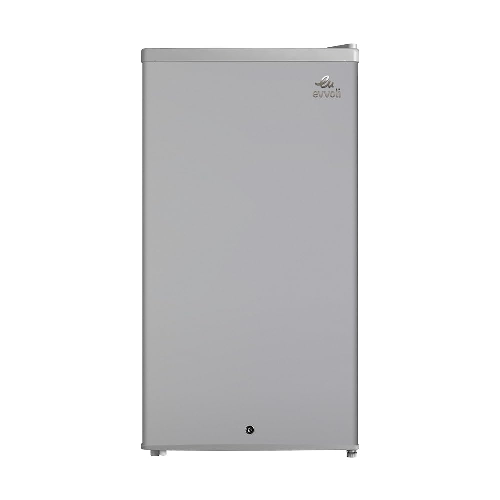 evvoli Mini Fridge, 90 Liters, Mechanical control, Recessed handle, Adjustable legs, Defrost type, EVRFM-90LS