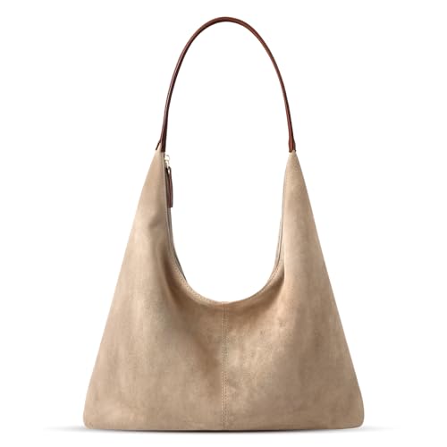 Bolso bandolera de ante para mujer miniatura 1