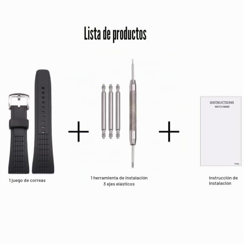 Pulsera de reloj impermeable de 26 mm en silicona para SPC007 3