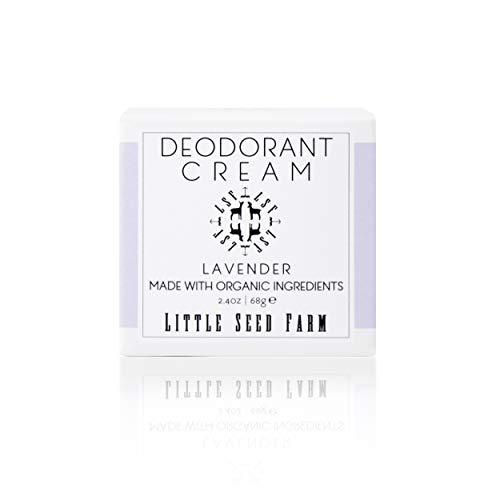 Little Seed Farm All Natural Deodorant Cream, Aluminum Free Deodorant for Women or Men, 2.4 Ounce - Lavender