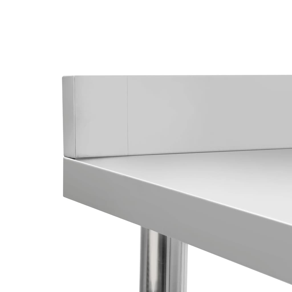 Dom i ogród – stół roboczy do kuchni z podkładką 120 x 60 x 93 cm ze stali nierdzewnej – wybór wyposażenia