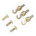 GLOGLOW Nan Shell Hook and Nut Set, Brass Clock Weight Shell Hook and Screw/Fastener for Grandfather Clock Repair Tools Daily Decoration