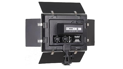 Image of Osaka LED Video Light OS 576 Slim with 10800 mAH F980 Battery & Ultra Fast Charger for All DSLR and Video Cameras and YouTube Video Shooting