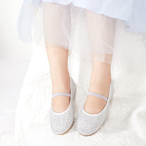 Image of GINFIVE Toddler Girls Dress Shoes Little Girls Mary Janes Ballerina Flats Shoes Toddler