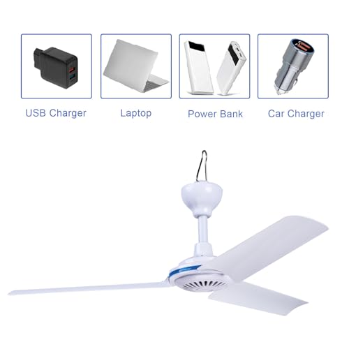 Ventilador de Techo USB contra el Calor en Tiendas de Campaña 5