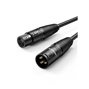 UGREEN XLR Kabel XLR naar XLR Microfoonkabel Compatibel met Microfoon Luidspreker Mixer Camerer Versterker enz. (3M)