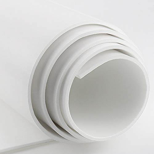 Image of DGSL Neoprene Adhesive Foam Sheets, 12'' W x 118'' L x 1 /18'' Thick Sponge Self Adhesive Rubber Padding Sheet Closed Cell Foam Sheet Roll for DIY, Multi-Function Soundproof Rubber Mat, White