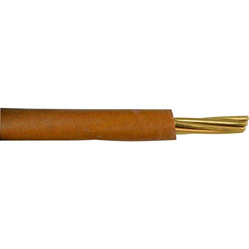 1 CORE Electrical Cable Wire Wiring Conduit Length Single 1.5/2.5/4/6/10mm2 230V (10mm2 x 5m, Brown) — image 1