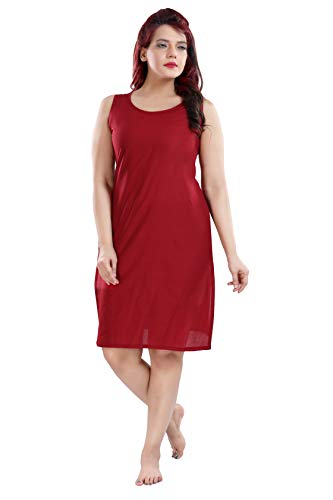Image of Cotton Rich Camisole Slip for Women | Long Kurti Slip /Suit Slip /Camisole Slip Knee Length Inner(Long Inner)