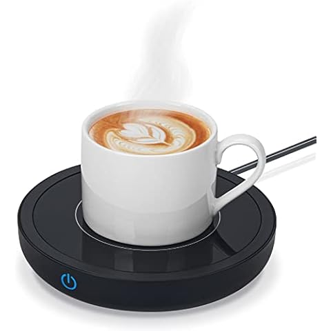 Coffee Mug Warmer, Electric Cup Warmer Smart Hot Plate Warmer Up to 80℃ for Desk,Coffee Warmers with Auto Shut Off & 3 Temperature Settings for Heating Coffee,Tea,Milk,Cocoa (Black, No Mug) Cover