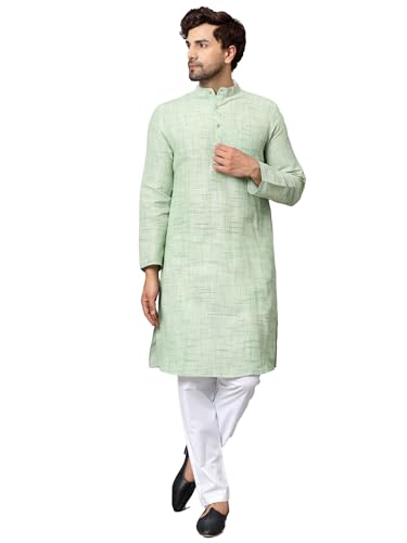 Image of LATEST CHIKAN Men's Cotton Regular Kurta