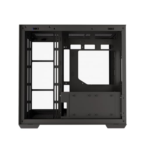 Image of Redragon - GC-623 - ATX Gaming PC Case - Micro-ATX, Mini-ITX (Support backplug Mother Board) - 270 Degree Full View Tempered Glass