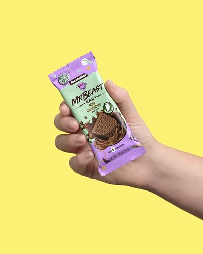Feastables MrBeast Mini Milk Chocolate Bars - Made with Grass-Fed Milk Chocolate and Organic Cocoa. Only 5 Ingredients, 24 Count (35g Bars)