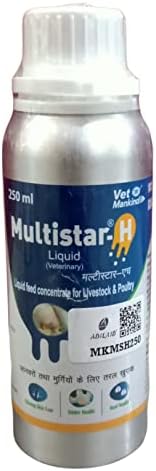 Multistar H Multistar H Multivitamin Liquid for Small & Large Animals (250 Ml ...