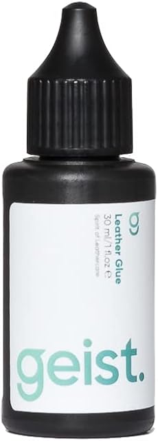Geist. Leather Glue | Water based & quick drying | To repair tears, rips and holes | For leather, vinyl, suede, fabric and plastics | 30 ml / 1 fl.oz