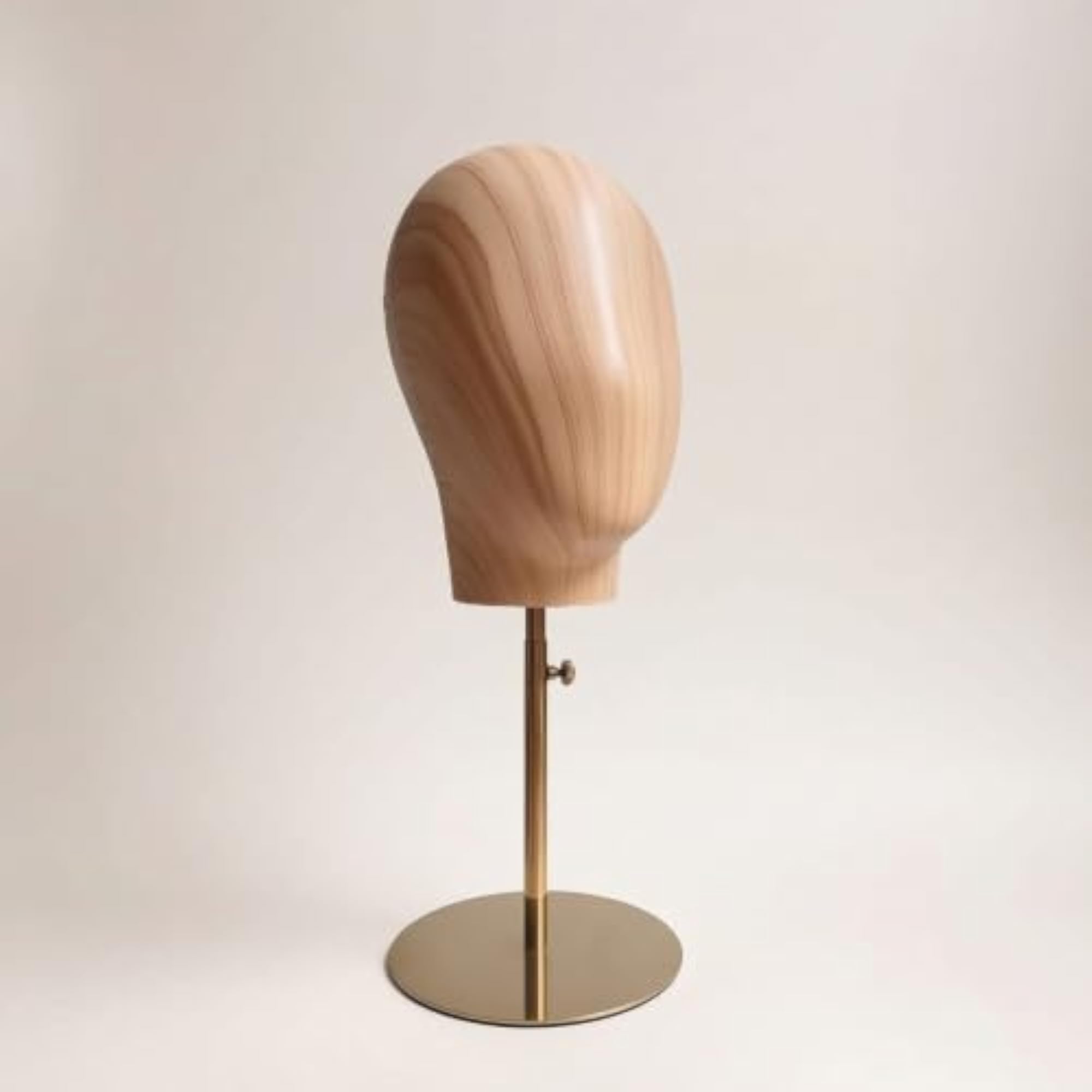 Hairpiece Head with Stand, Adjustable-Height