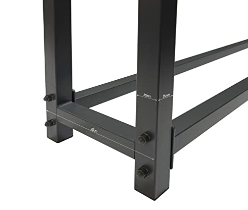 QUICK STAR Kaminholzregal Außen 200 x 25 x 115 cm Anthrazit, Garten Metall Kaminholzunterstand 0,8 m³ (1,3 SRM), Wetterfeste Stapelhilfe mit Schutzhülle Grau
