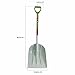 AMES 46-Inch Poly Scoop with Hardwood Handle and Ergonomic D-Grip, Ideal for Garden Care, Landscaping, Moving Shavings or Grain, Farming Tasks, and Heavy-Duty Yard Work